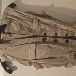 Banana Republic Beige Sleeveless Vest Dress